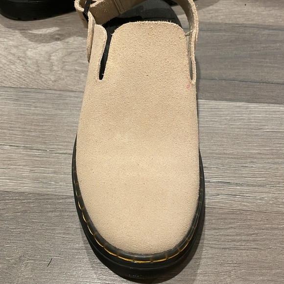 Dr Martens Women's Cream Carlson Suede Slingback Mules - Picture 13 of 16